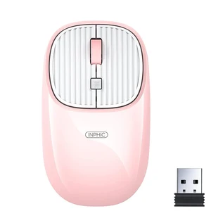 wireless mouse usb 2400 dpi wireless battery mute mouse usb 2 4 ghz office gaming home office mouse pink mouse girl mouse free global shipping