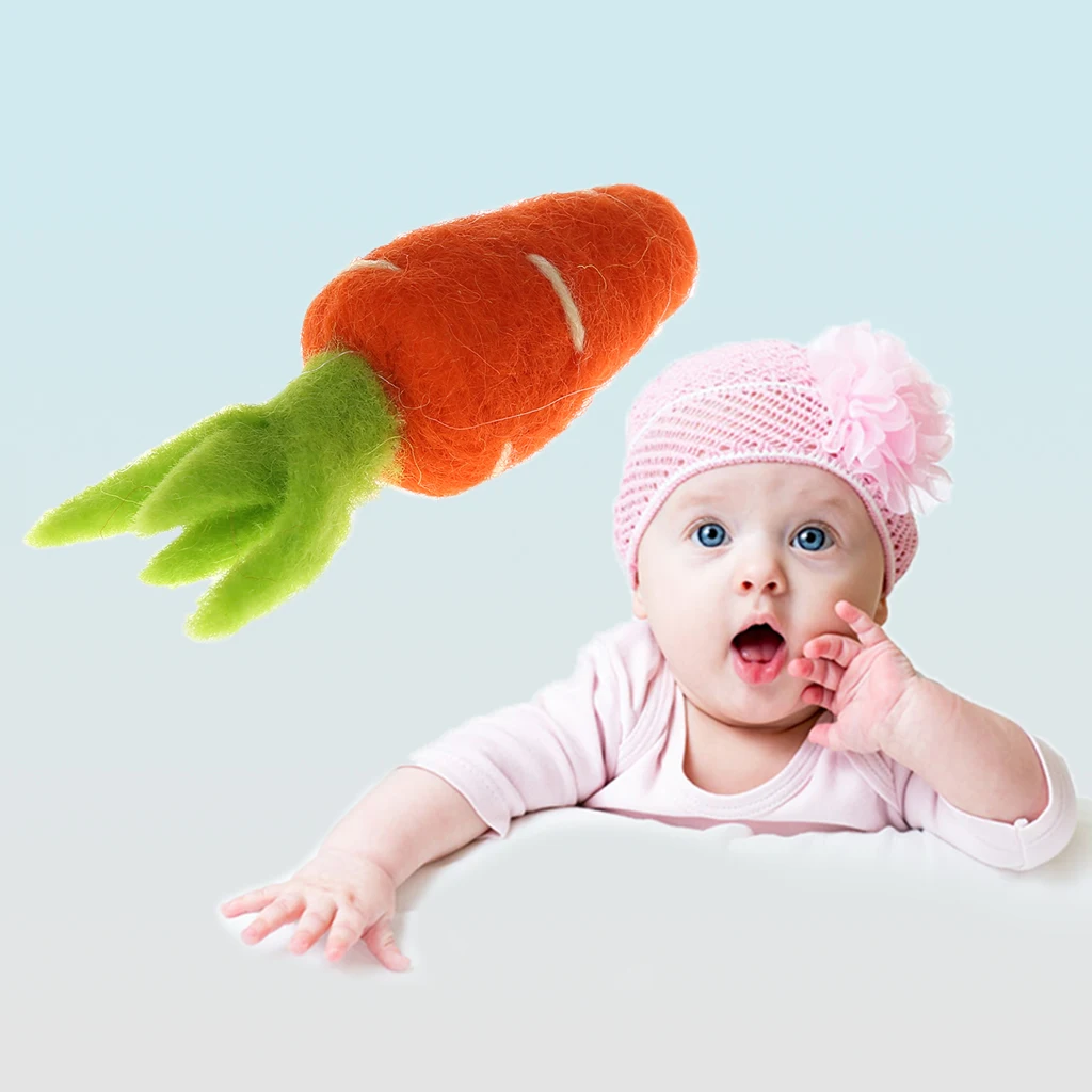 

Photography Props Felt Carrot Vegetable DIY Handmade Crafts Decoration Christmas Baby Photo Background Accessories Clothing Mult