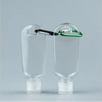 30ml refillable bottle plastic carabiner hook bottle with container bottle random color 1pc