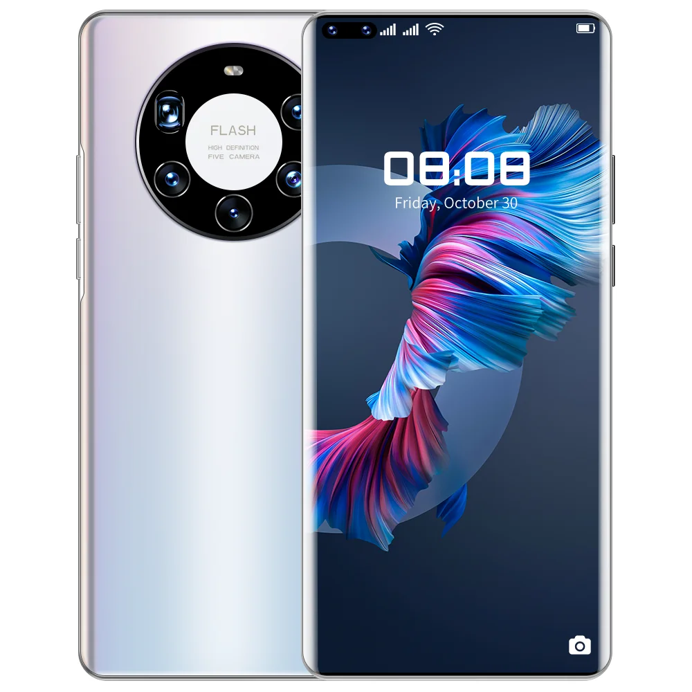 

Mate40 Pro+ MTK6889 7.3 Inch 1440*3040 12GB+512GB 24MP+50MP Andriod 10 Smart Phone 6800mAh 10 Core 5G LTE 24MP+50MP Cell Phone