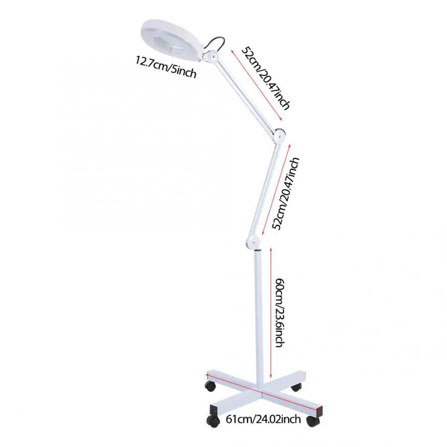 Подставка косметический макияж 5xувеличительный светильник LED лупа напольный