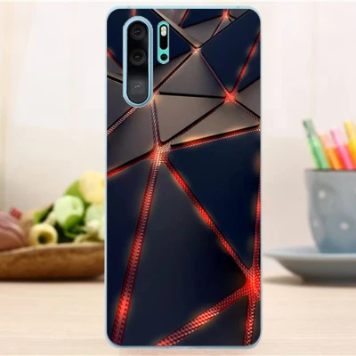 Прозрачный мягкий чехол из ТПУ с рисунком для Huawei P30 Pro силиконовый телефона P 30 lite