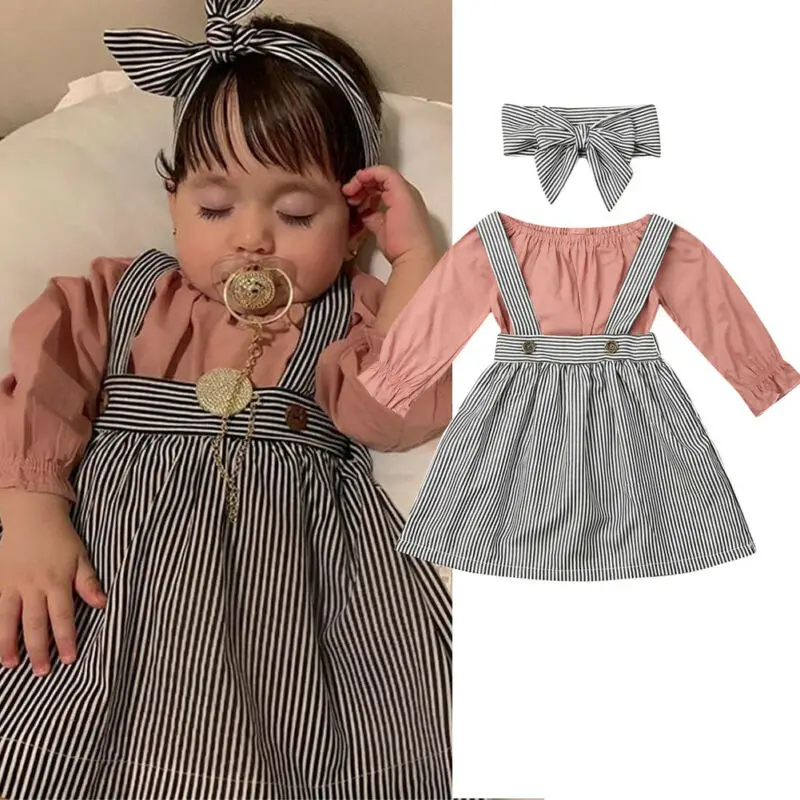 Комбинезон Emmababy для маленьких девочек 0 24 мес. нагрудник платье с длинным рукавом
