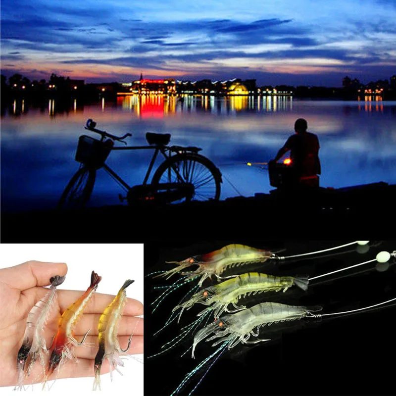 Креветки наживки для рыбалки рыболовные приманки наживка темное свечение в