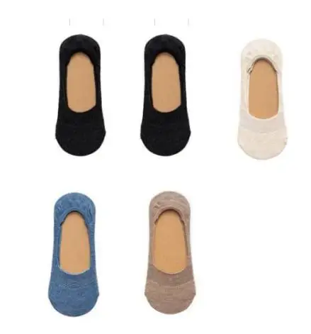 5 pairs 5 пар/лот новые женские носки сплошной цвет невидимые женские короткие носки летние тонкие нескользящие носки-башмачки для девочек TJ233 - Цвет: 5 pairs