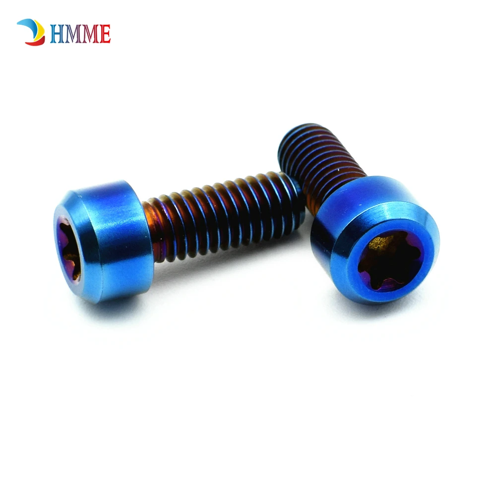 Титановый болт для всадника модификация M6 x10 15 20 30 40 50 60 70 80 90 мм Модифицированная головка Torx привод титановые винты крепеж 2 шт