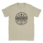 Khabib Nurmagomedov Мужская футболка ММА борьба с дагестаном Россия винтажная Хлопковая мужская футболка с круглым вырезом футболки топы