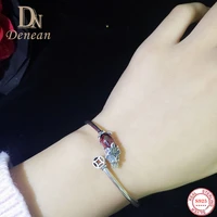 925 pure silver wealth pi xiu bracelet classic exquisite ruby chain for women girls wedding party daily personality jewelry gift