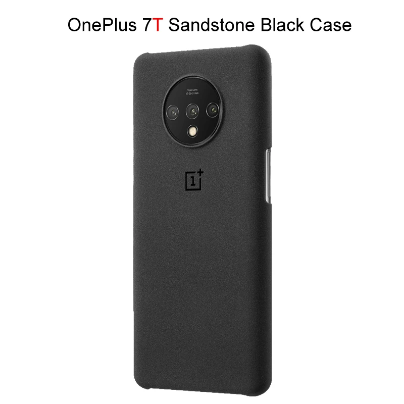 7T Sandstone black Официальный OnePlus 7 Oneplus 7 Pro 7T 7T Pro защитный чехол Karbon из углеродного песчаника нейлоновый бампер чехол задняя крышка оболочка - Цвет: 7T Sandstone black