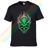 satan evil green faced grey haired devil t shirt for men limitied edition unisex brand t shirt cotton amazing short sleeve tops