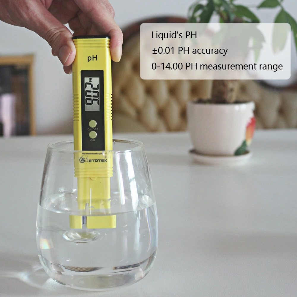 

Digital Portable PH Meter Tester Lab PH Water Quality Tester ATC Automatic Calibration for Drink Food Aquarium Wine Urine