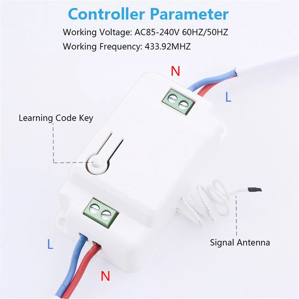 SMATRUL автономный беспроводной переключатель светильник 433 МГц умный кнопочный RF