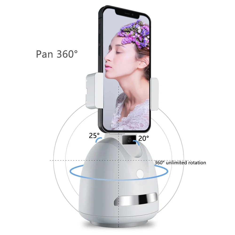 

Intelligent Tripod Heads Follow-up Dual-axis Pan/tilt Live Support 360-degree Rotating Face Recognition Automatic Tracking