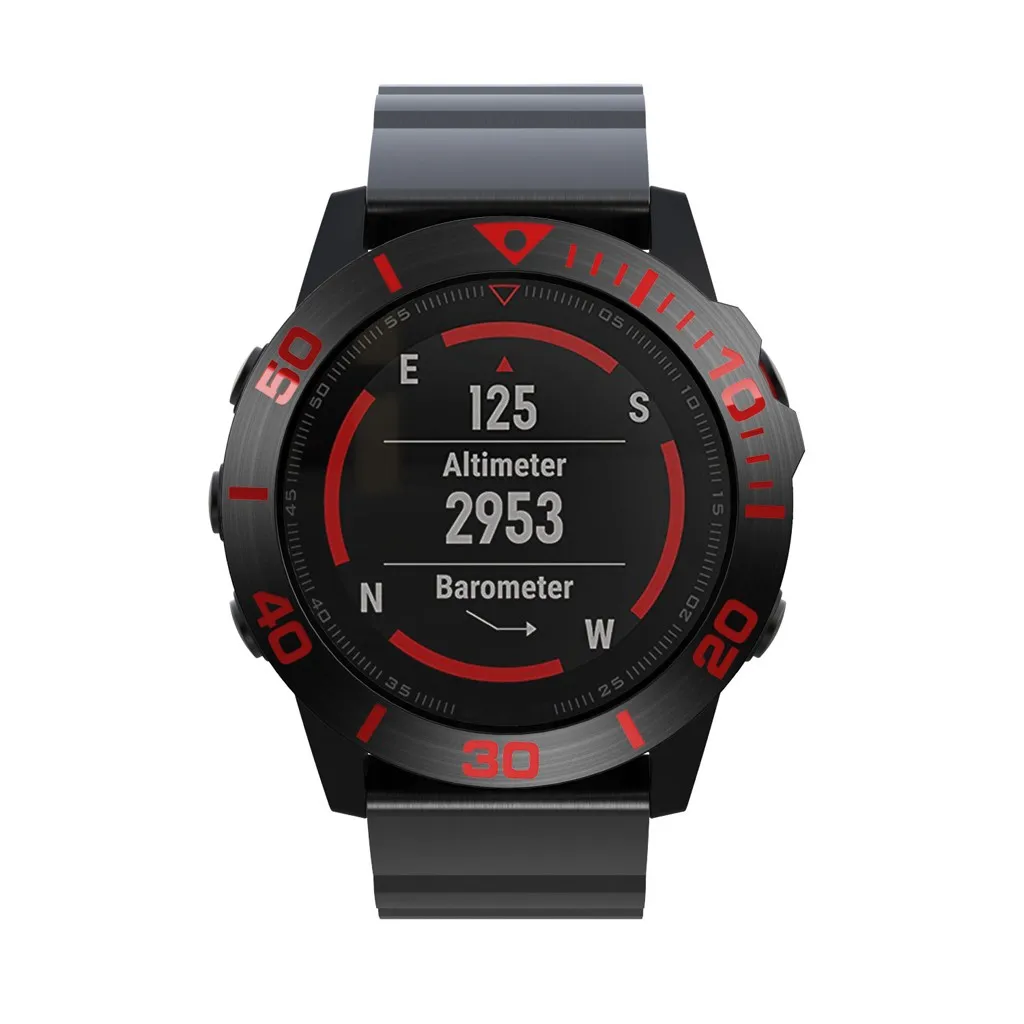 Для Garmin Fenix 5X/Fenix5X Plus Часы Ободок кольцо клейкая крышка нержавеющая сталь умные часы аксессуары защитный чехол#1205