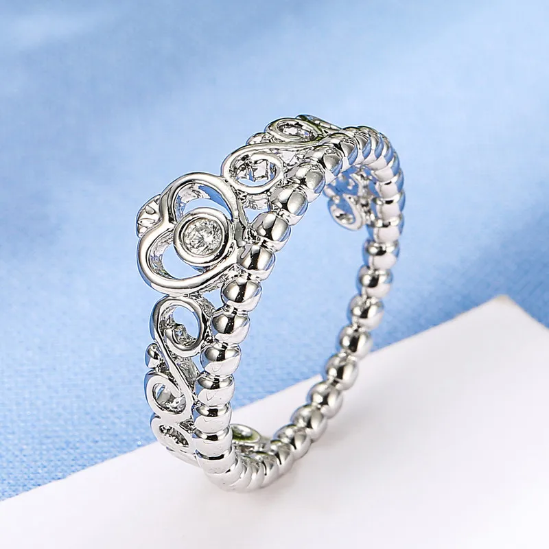 

Hot Sale Marcasite Ring Fashion Crown Ring Vintage Ring