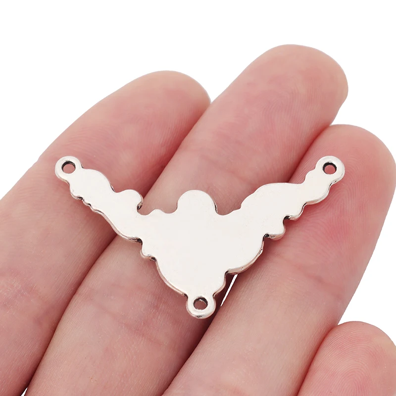 ZXZ 5 шт тибетский серебряный Соединитель с цветочным узором подвески для ожерелья