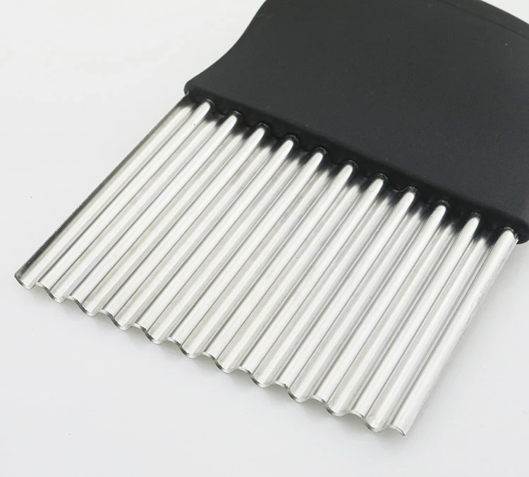 Нож из нержавеющей стали для резки картофеля фри машина полосатый нож Langya