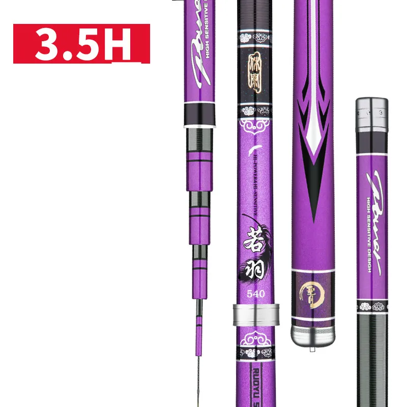 Carbon Taiwan Wedkarstwo Olta Power Hand Pole 3.5H 5H Hard Telescopic Fishing Rod 3.6-8.1M Ultra Light Carp Fishing Peche Feeder enlarge
