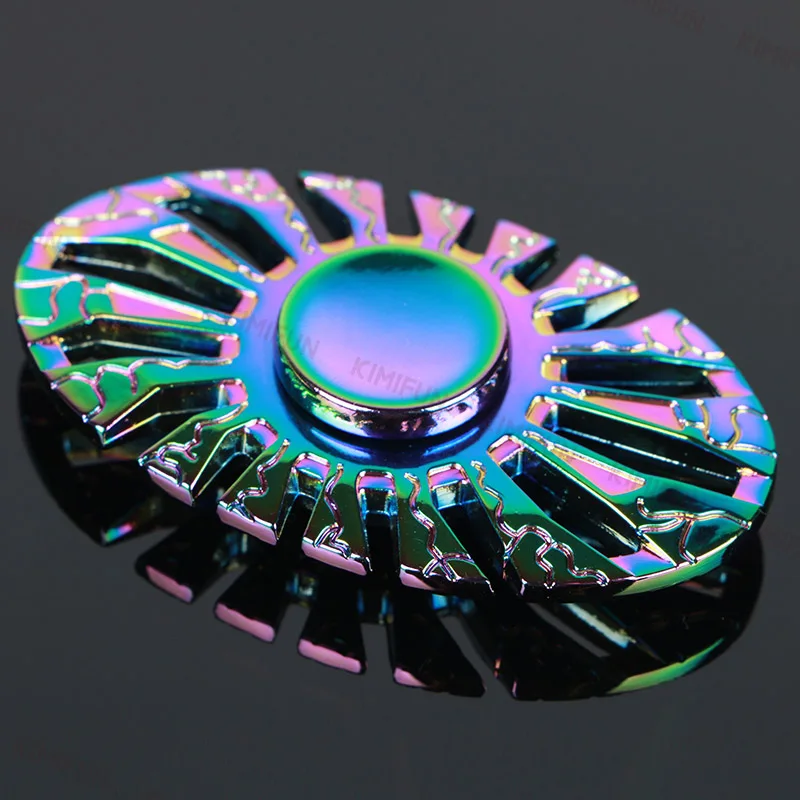 Цветной тройной Спиннер металлический ручной для аутизма и СДВГ детей взрослых