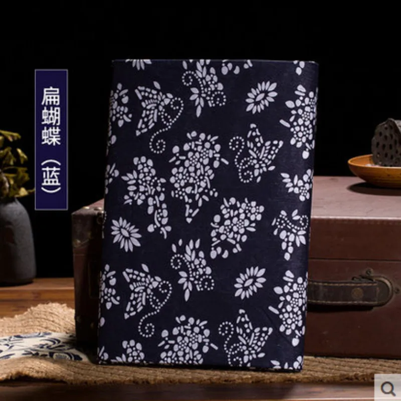 Полуметровая синяя или красная с цветочным принтом 100% хлопковая ткань для