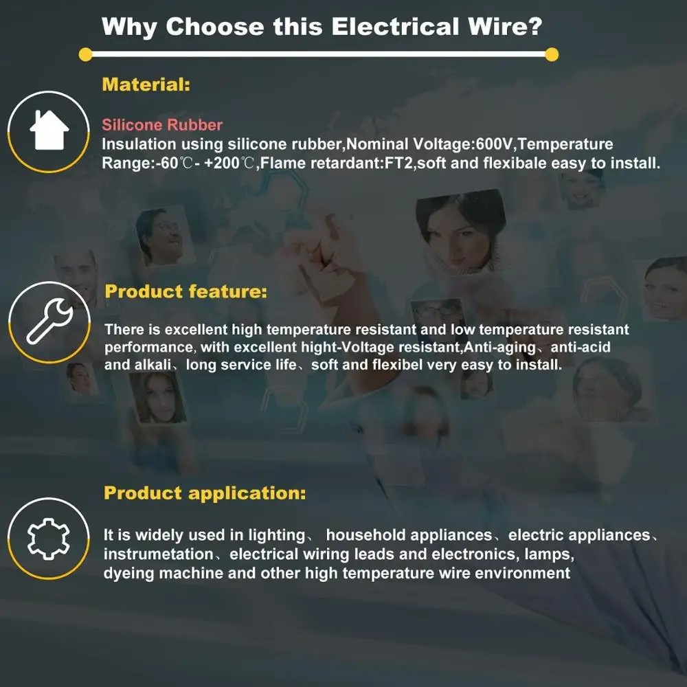 2 контактный удлинитель 12AWG цвет черный и красный проводная параллельная линия