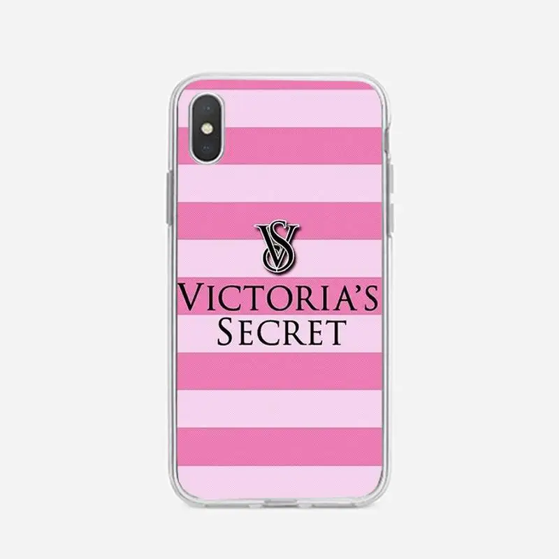 

Matte Victoria VS Love Pink Mobile Phone Clear Case For Iphone 7 8 Plus X Xs Max Xr 11 12 Mini Pro Max Cover