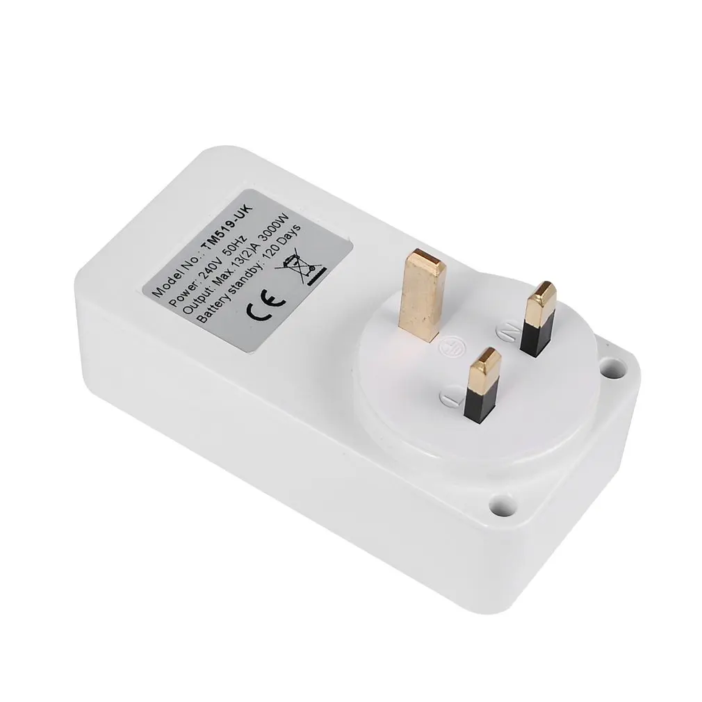 SINOTIMER TM519 7 дней Еженедельный ЖК цифровой программируемый переключатель розетка
