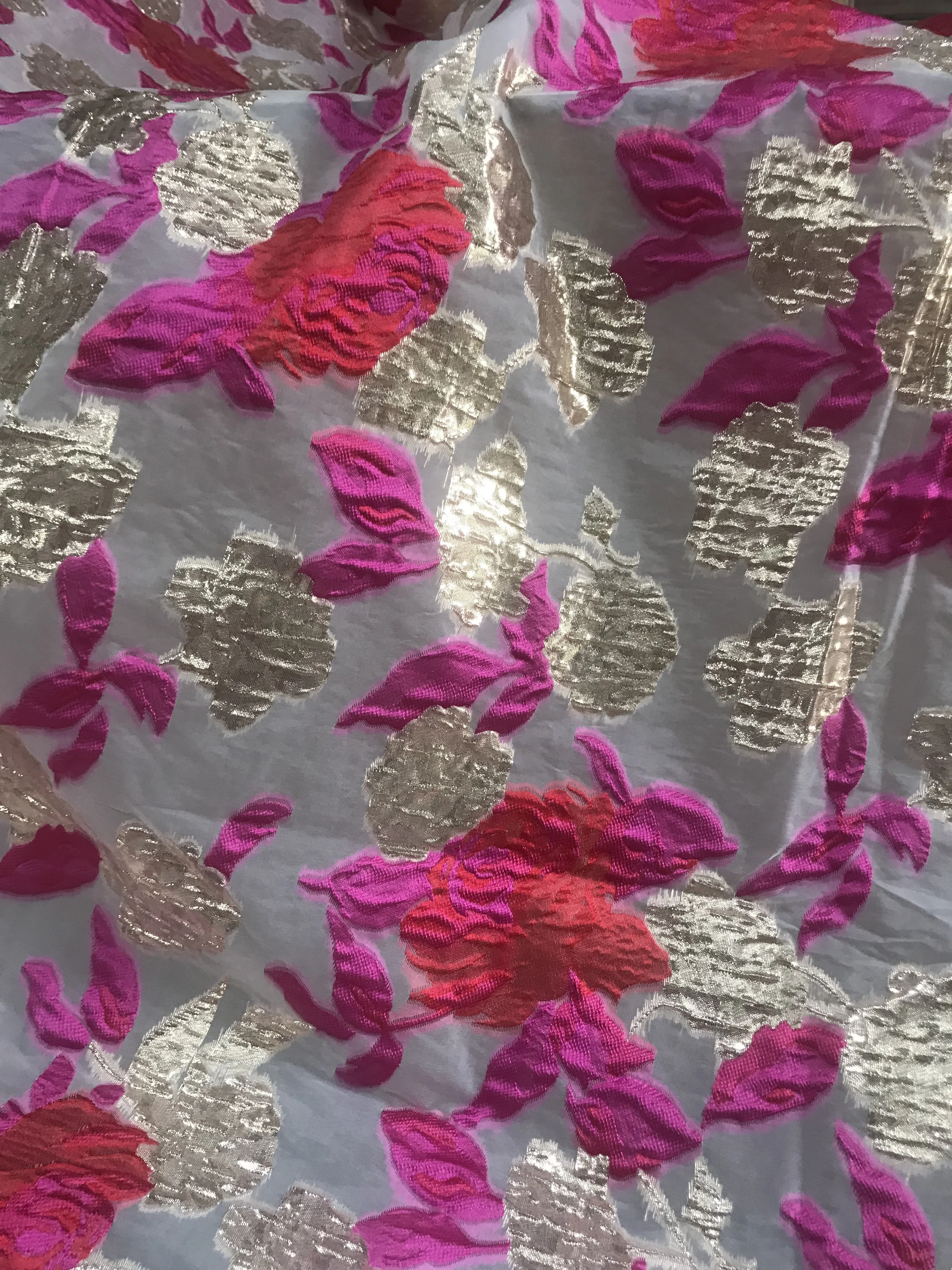 

French Lace Fabric SYJ-828812 Nigerian Embroidered African brocade Lace Fabric