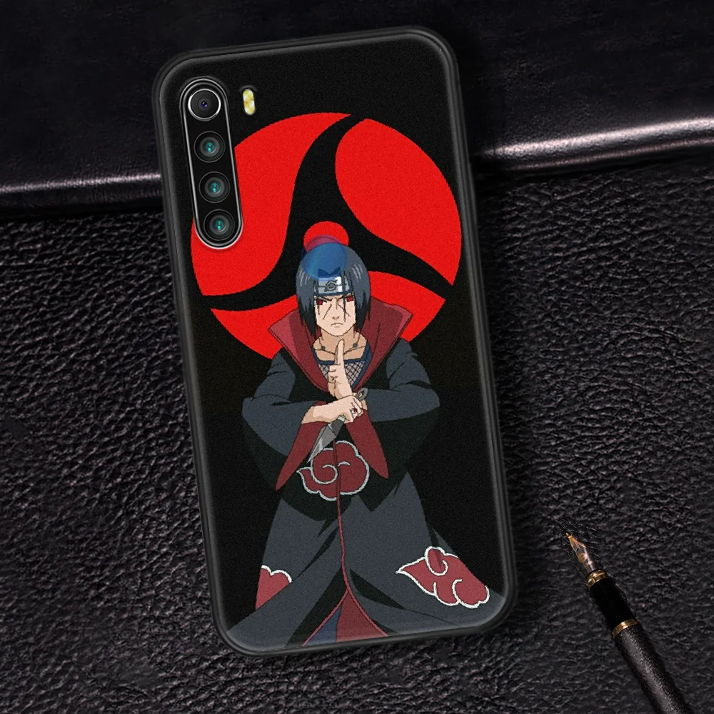 

NARUTO Uchiha Itachi Phone Case Cover Hull For XIAOMI Redmi 7 7A 8 8A 9 9C Note 6 7 8 9 9S K20 Pro K30 black Shell Tpu Prime
