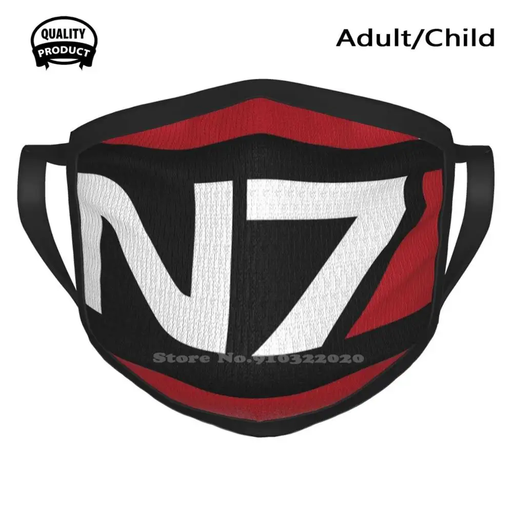 N7 Spectre ветрозащитная спортивная мягкая теплая маска для рта Mass Effect Shepard males6 Femshep