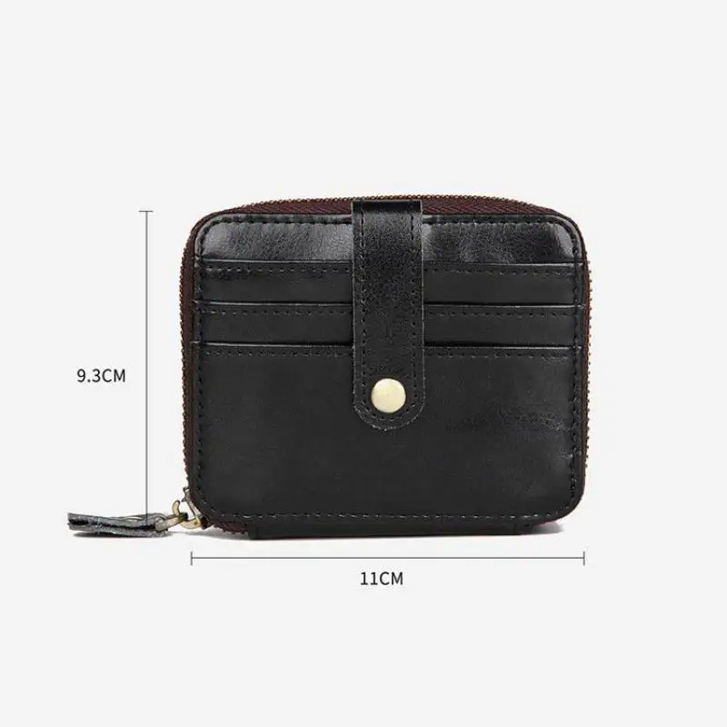 

YourSeason Genuine Leather Men And Ladies Multi-card Credit Card Holder 2021 Unisex Vintage Leisure Small Wallet Coin Purse