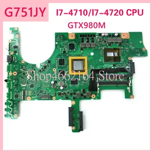 g751jy i7 4710i7 4720 cpu gtx980m laptop motherboard for asus g751j g751 g751jt g751jy notebook mainboard fully tested free global shipping