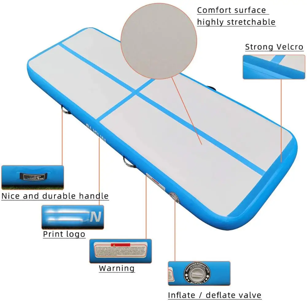 Быстрая доставка маленький надувной воздушный трек 13 футов гимнастический