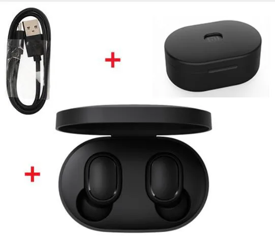 cabel add case Xiaomi Redmi Airdots TWS Bluetooth наушники стерео бас Bluetooth 5,0 Eeadphones с микрофоном свободные Наушники управление AI - Цвет: cabel add case