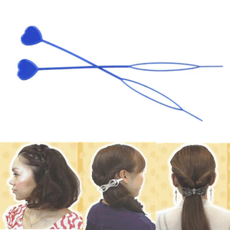 Пластиковые инструменты для укладки хвостиков 2 шт. в комплекте виде конского