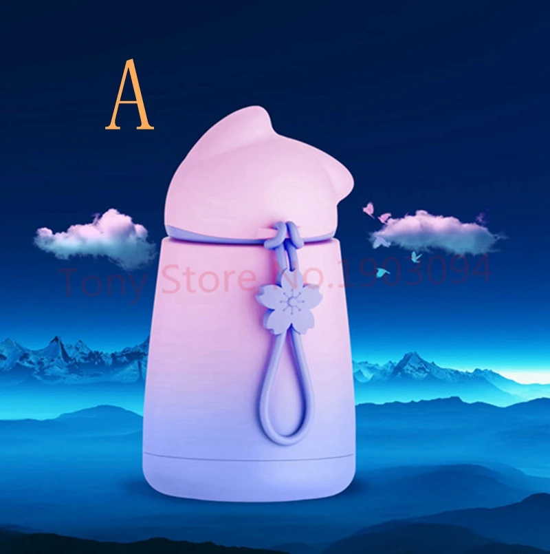 Симпатичный умный термос с котом из нержавеющей стали Термокружка детские чашки