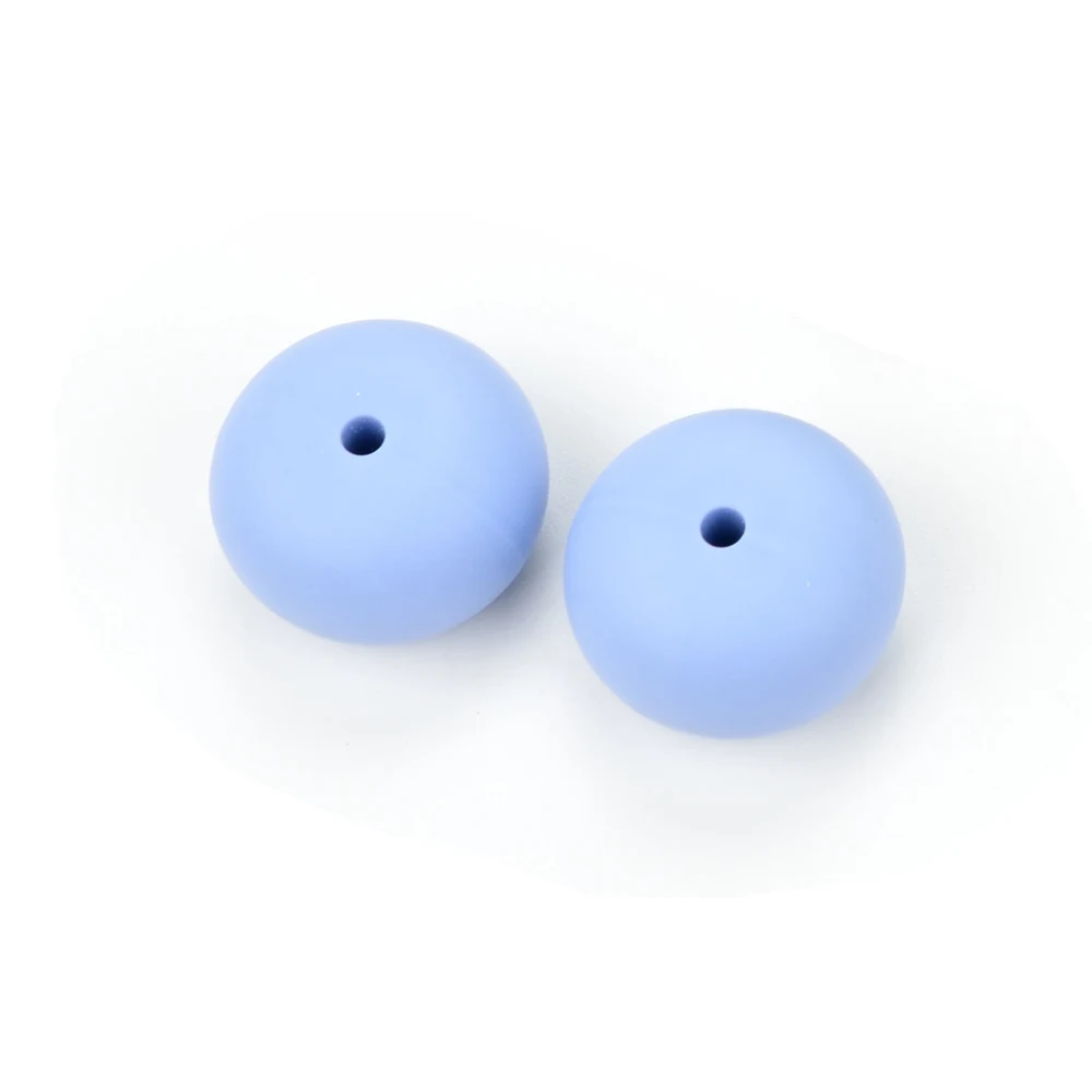 LOFCA-collar de cuentas de silicona para dentici&oacute;n de beb&eacute;, cadena de chupete de grado alimenticio, sin BPA, 50 Uds.-5