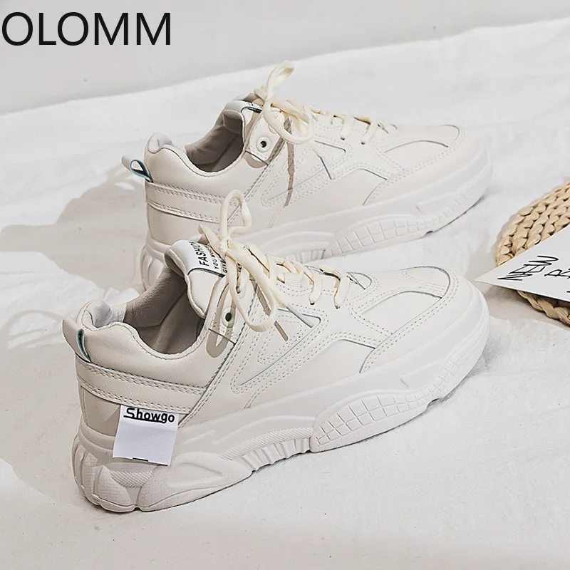 

Women Sneakers 2022 Fashion Casual Shoes Woman Comfortable Breathable White Flats Female Platform Sneaker