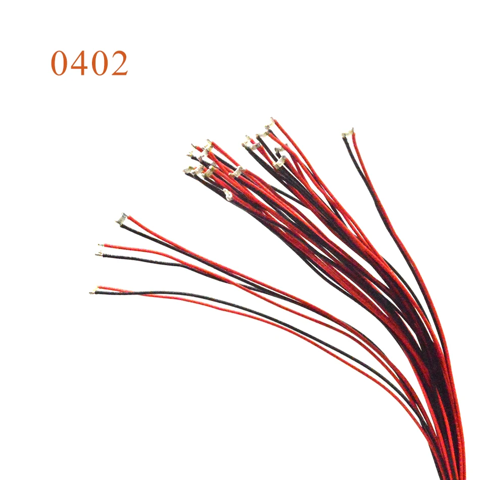 10 шт. 0402 SMD предварительно припаянный micro litz проводной светодиодный резистор 20 см 8-15 в патч-лампы для diorama архитектурной модели
