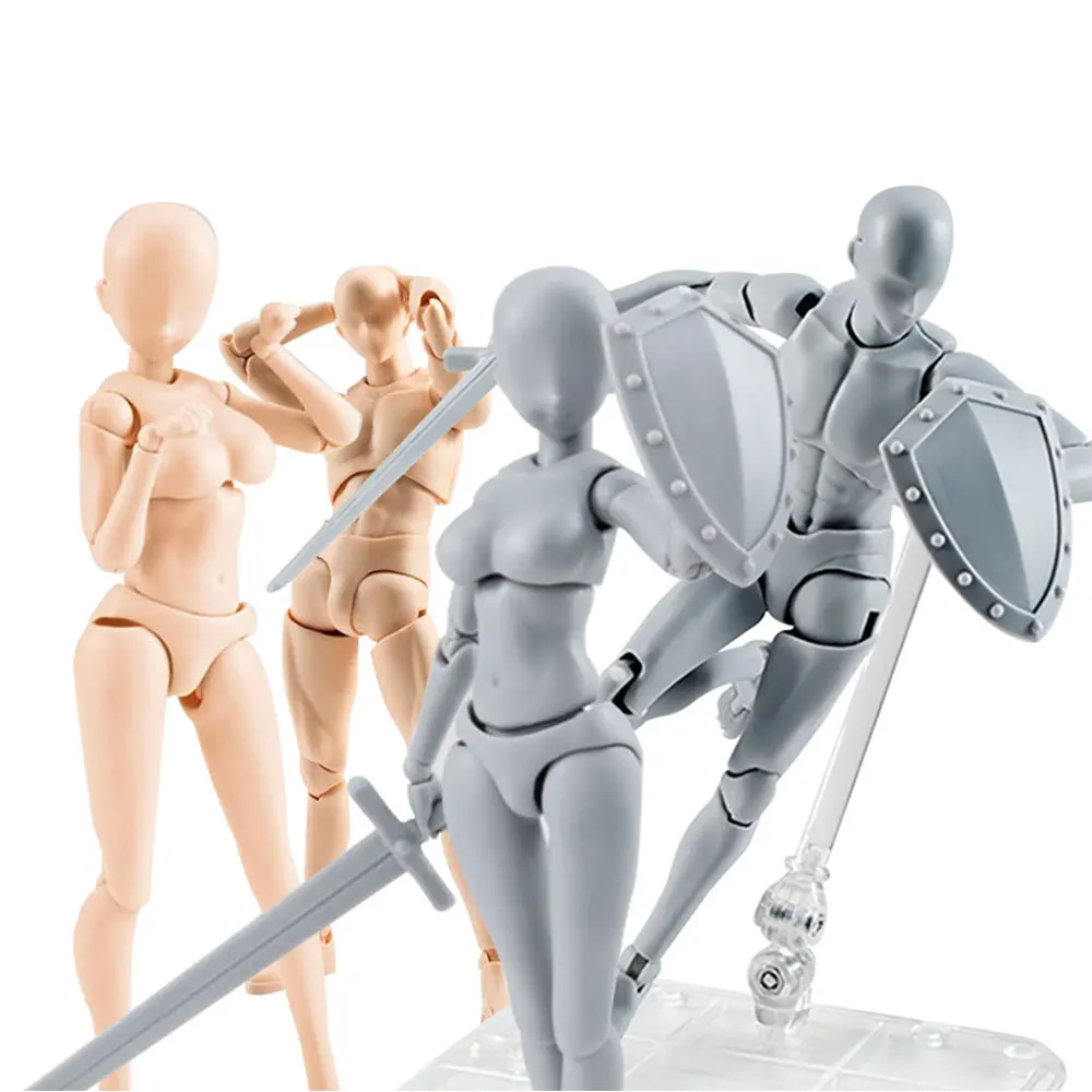 

Anime Archetype Movable Male Female Joint Action Figure Toys Accessories Artist Art Painting Model