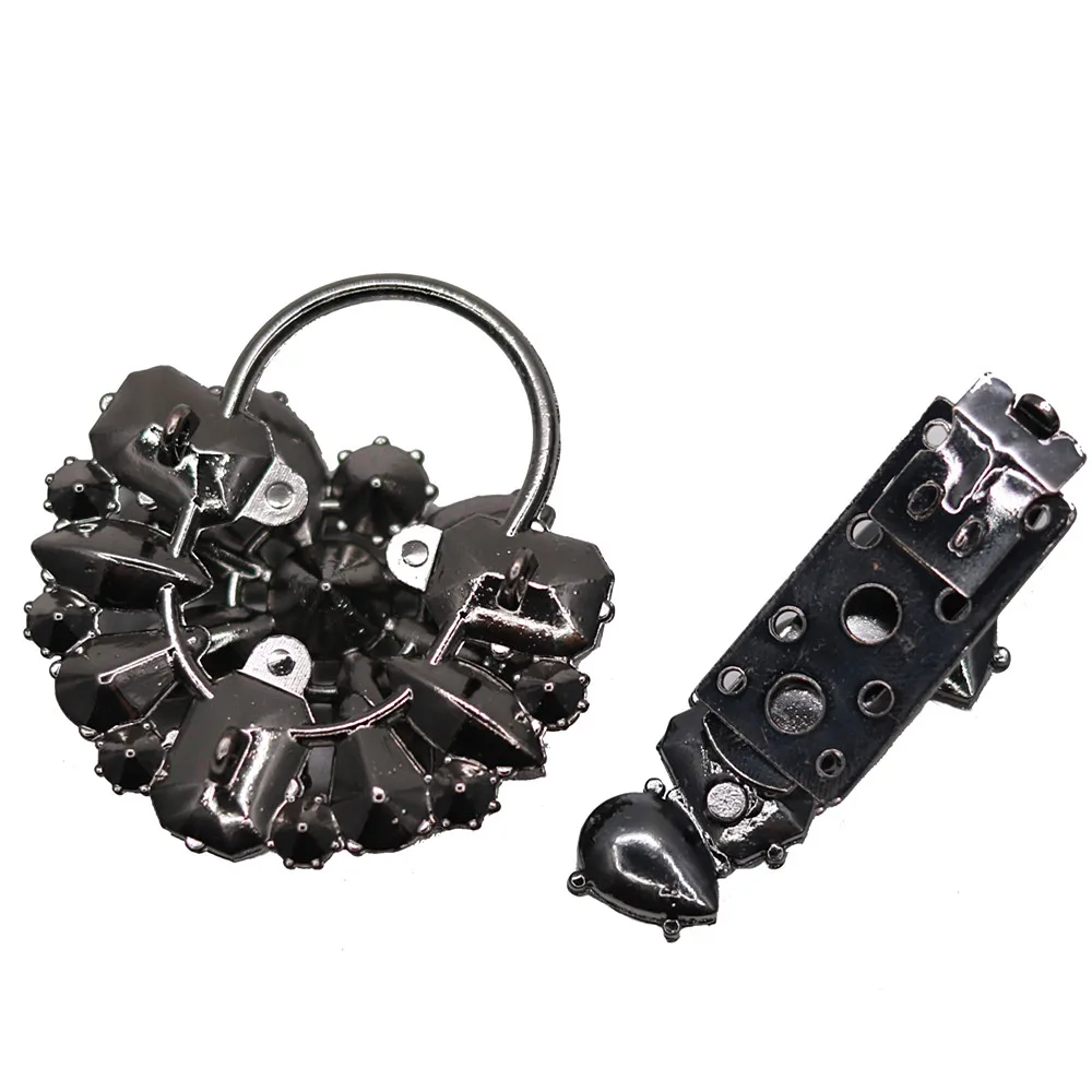 Металлическая кнопка со стразами 104 мм хорошего качества украшение для свитера