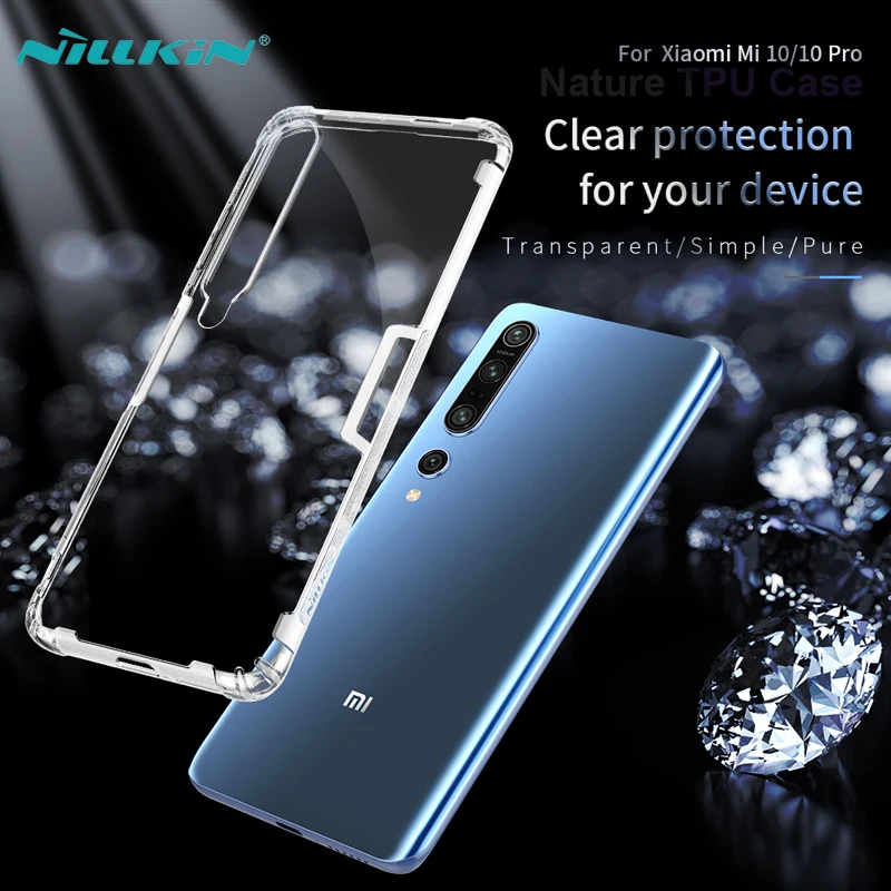 

Case For Xiaomi Mi10 Mi 10 Pro NILLKIN Ultra Thin Clear Soft Silicone TPU Phone Cases For Xiaomi MI10 / Mi 10 Pro Back Covers