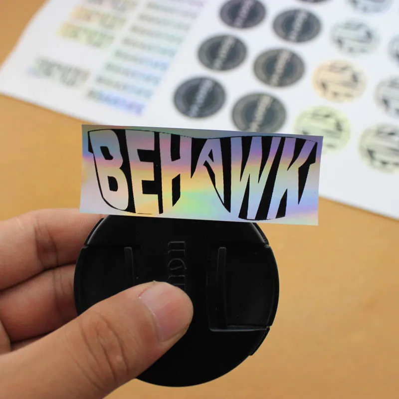 Лидер продаж виниловая голографическая водостойкая вырезанная наклейка