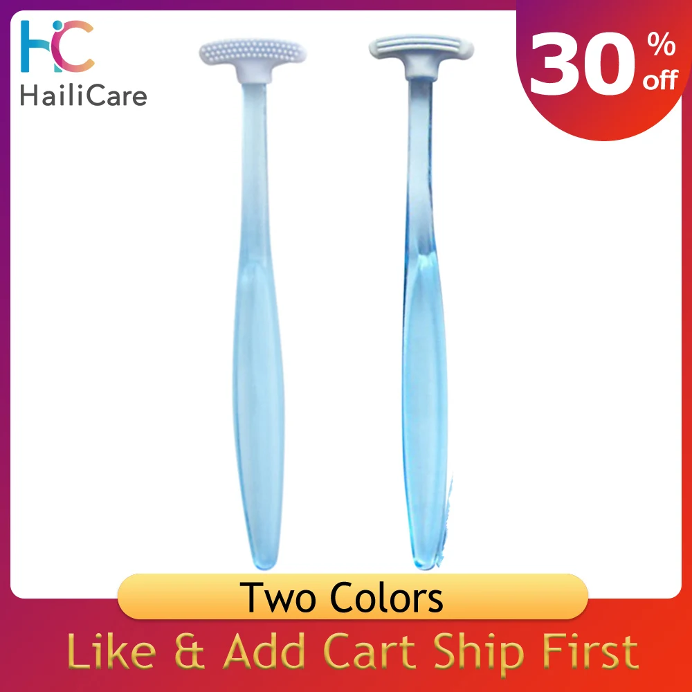 Двухсторонний скребок для языка свежее дыхание очищающая зубная щетка с