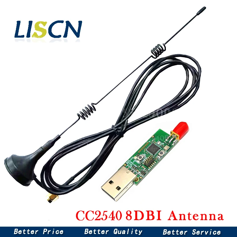 Wireless Zigbee CC2531 2540 Sniffer Bare Board Packet Protocol Analyzer USB Interface Dongle Capture Module +8DBI Antenna | Обустройство