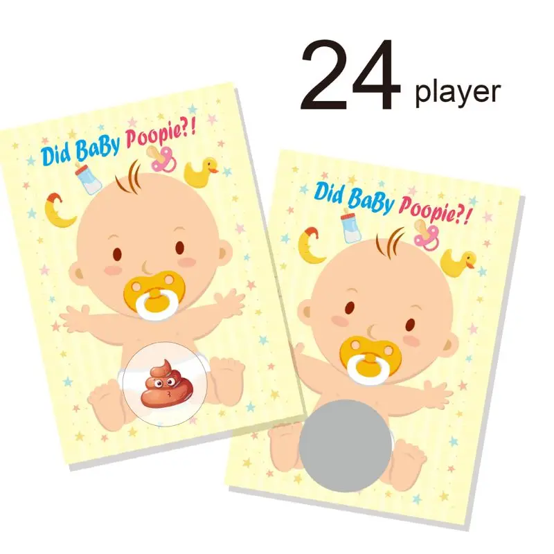 

Baby Shower Scratch Off Game Raffle Card Gender Neutral Boy Girl Funny Activity P31B