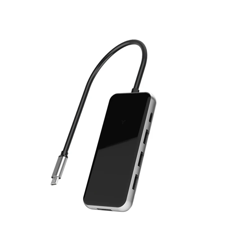 Кабель Переходник USB C на HDMI адаптер переменного тока 5 в 1 Тип 4K адаптером PD 87W