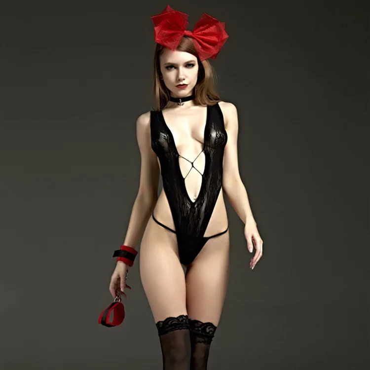 V-образный вырез горячее эротическое платье для кукол женское нижнее белье