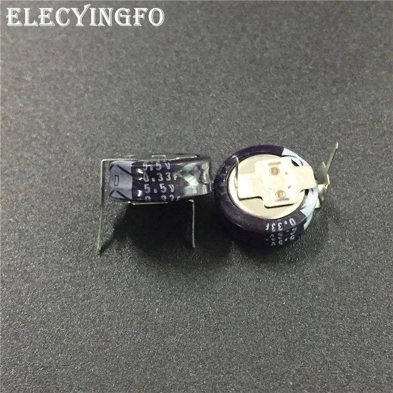 

2Pcs/10Pcs/50Pcs 0.33F 5.5V0.33F ELNA DXN Series 11.5x5mm 5.5V0.33F H-Type Farad Super Capacitor