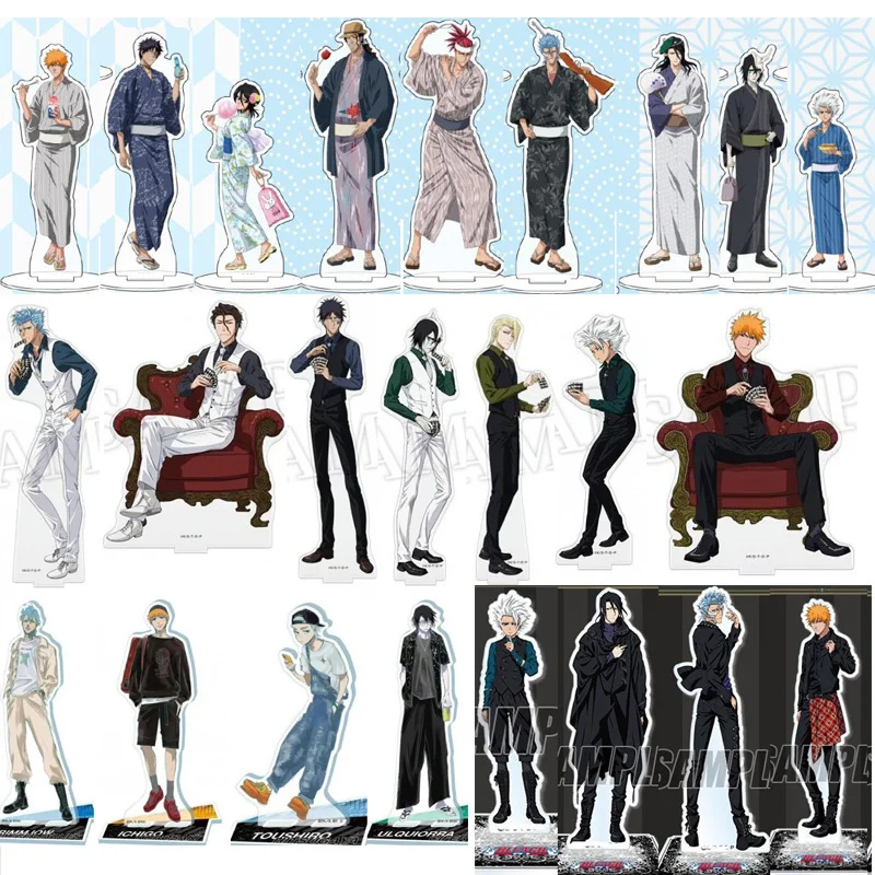 

Аниме отбеливатель Kurosaki ichigo Inoue Orihime фигурка на акриловой подставке дисплей Модель пластина Косплей стол Декор коллекционные игрушки подар...